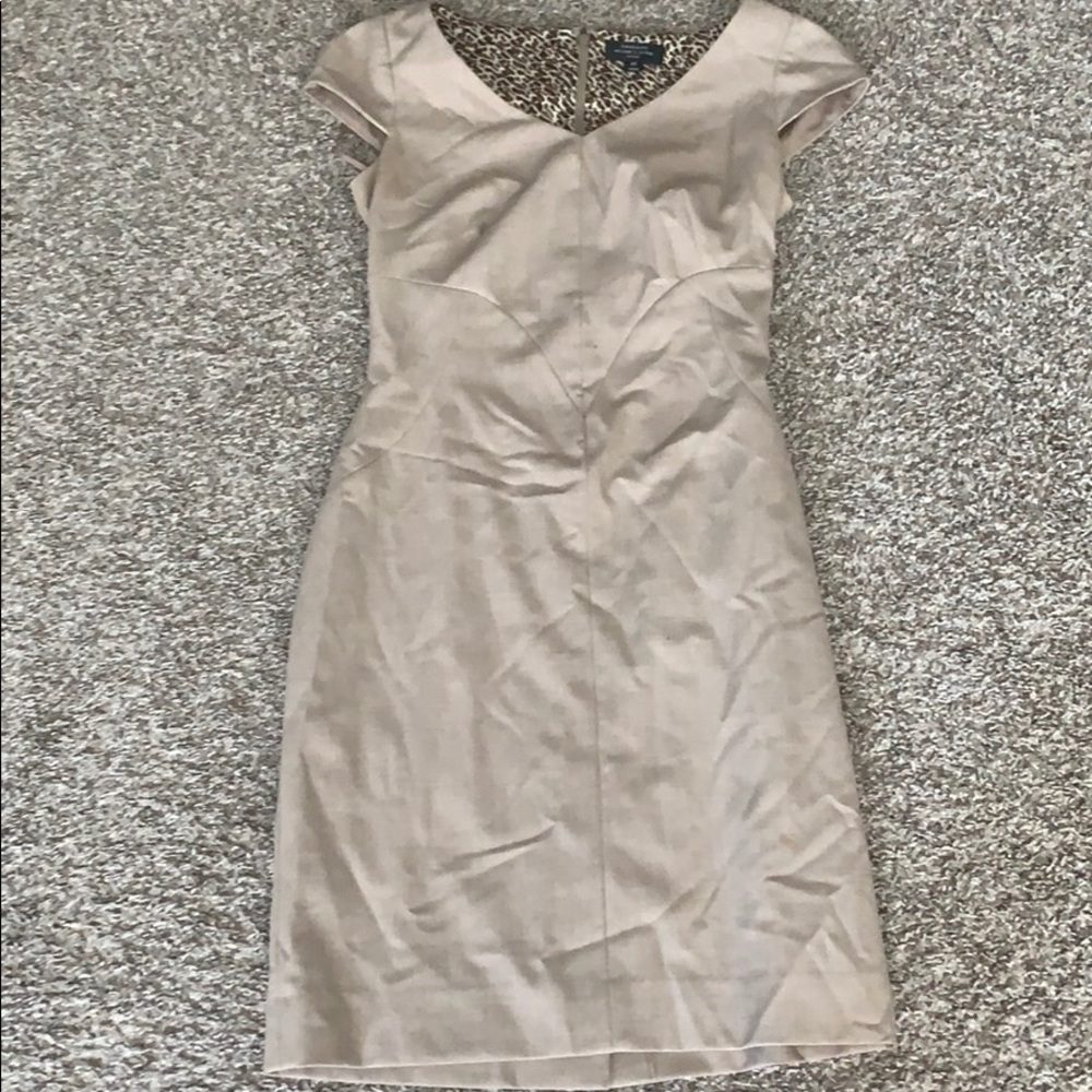 Tahari petite camel colored Dress